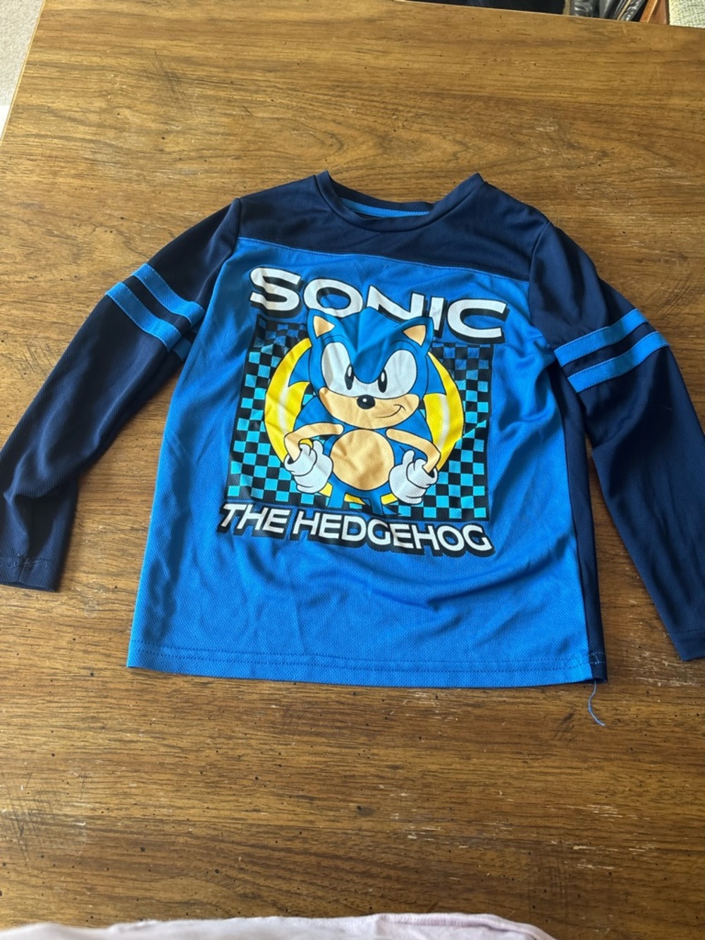jumping beans Blue and Navy Sonic The Hedgehog Long-Sleeve Tee